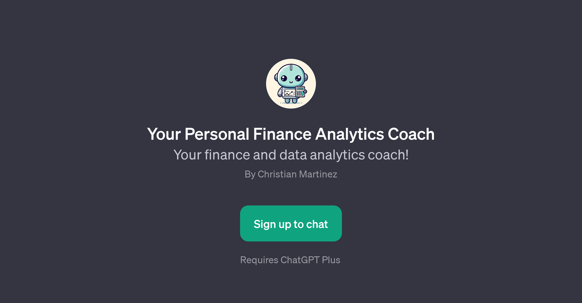 Your Personal Finance Analytics Coach