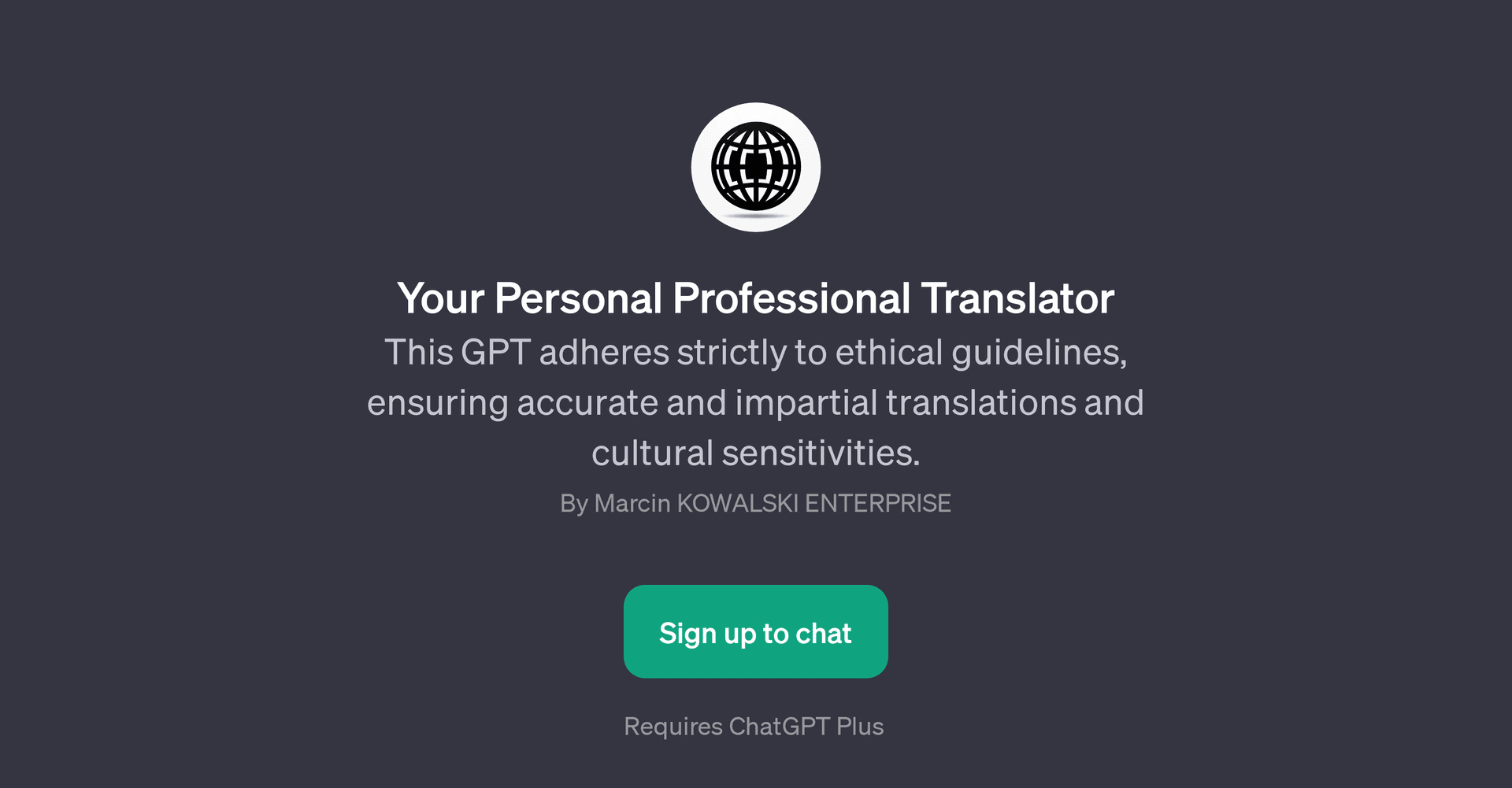 Your Personal Professional Translator