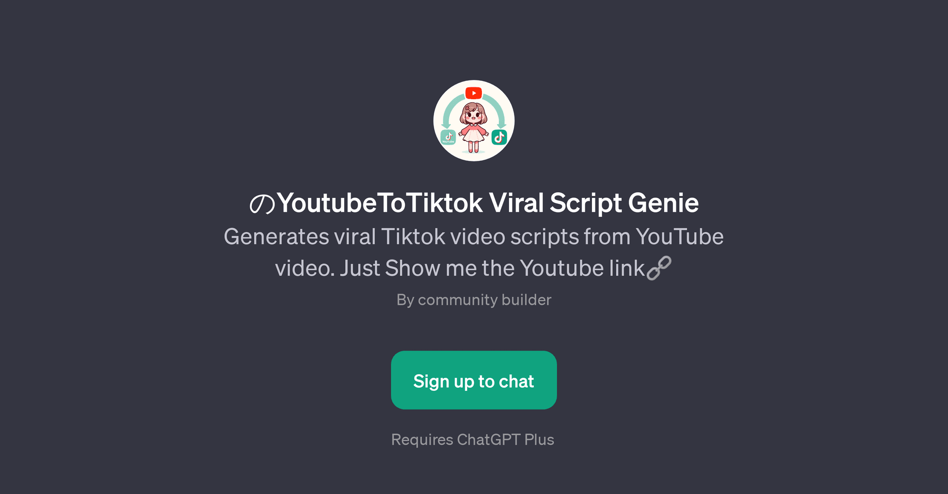 YoutubeToTiktok Viral Script Genie