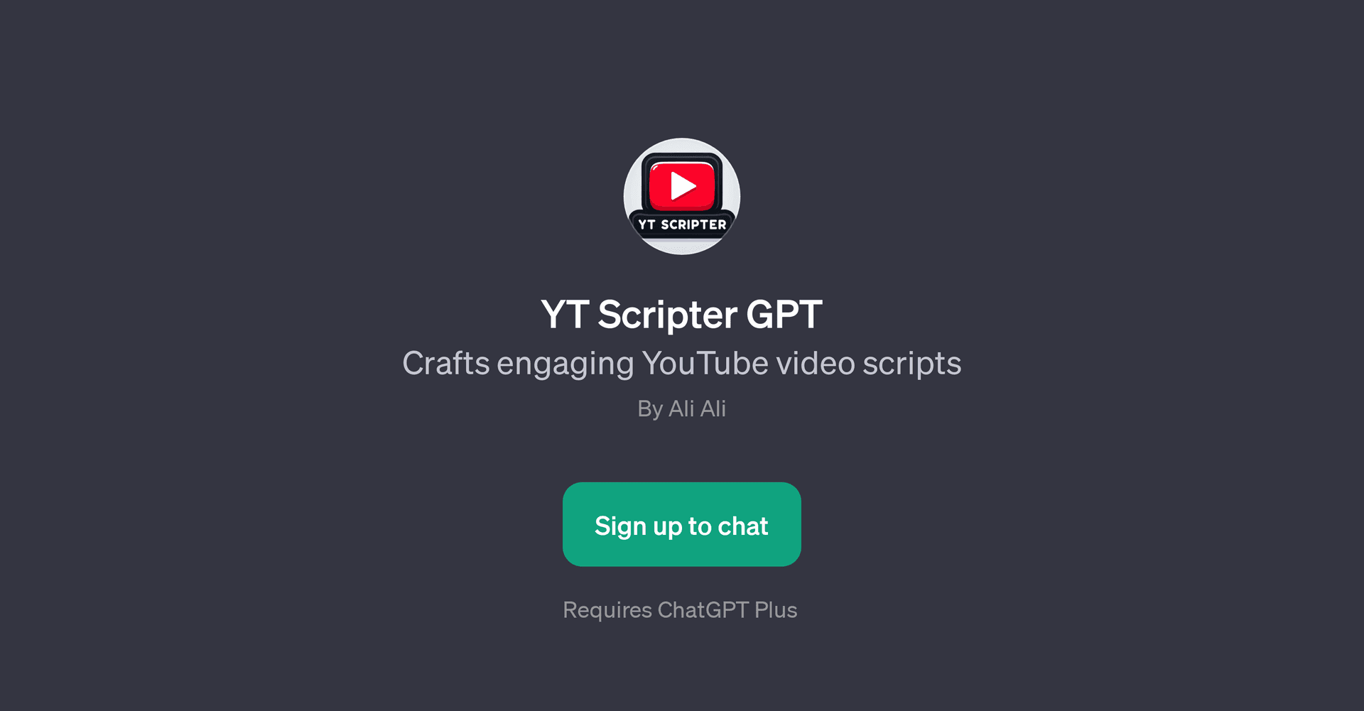 YT Scripter GPT