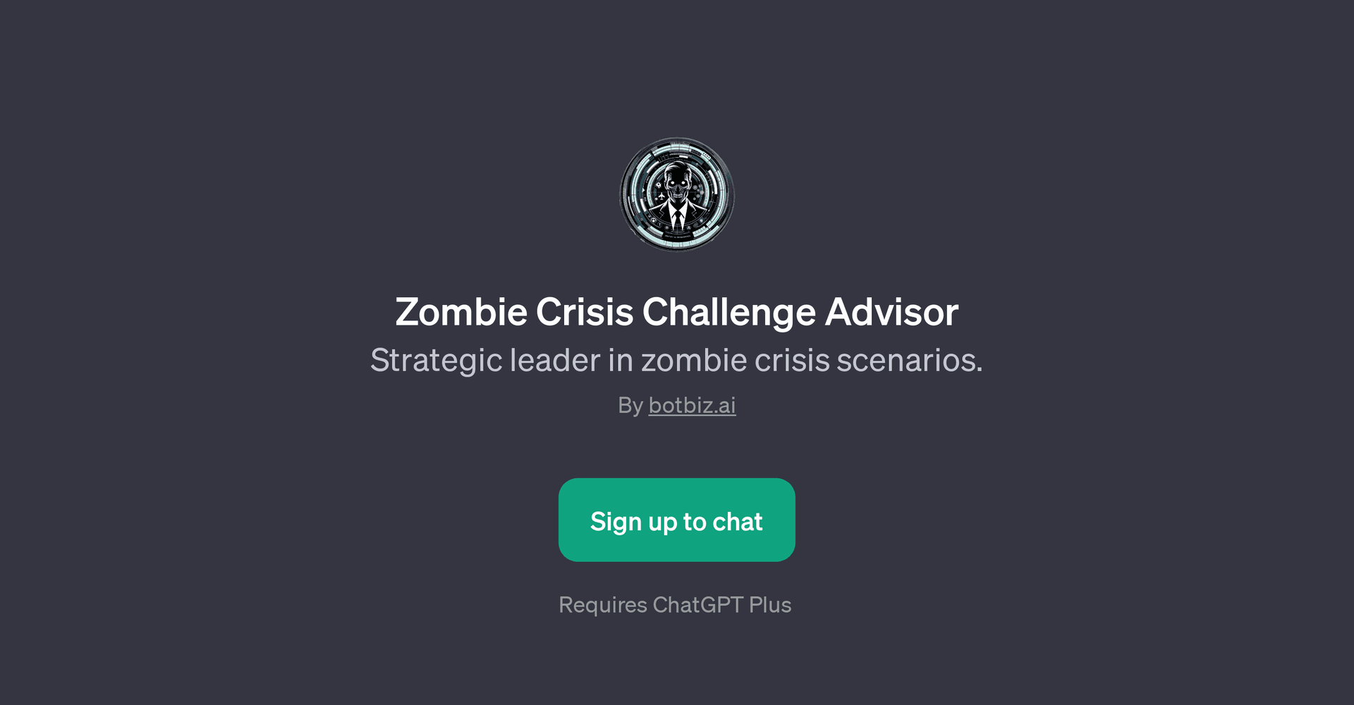 Zombie Crisis Challenge Advisor