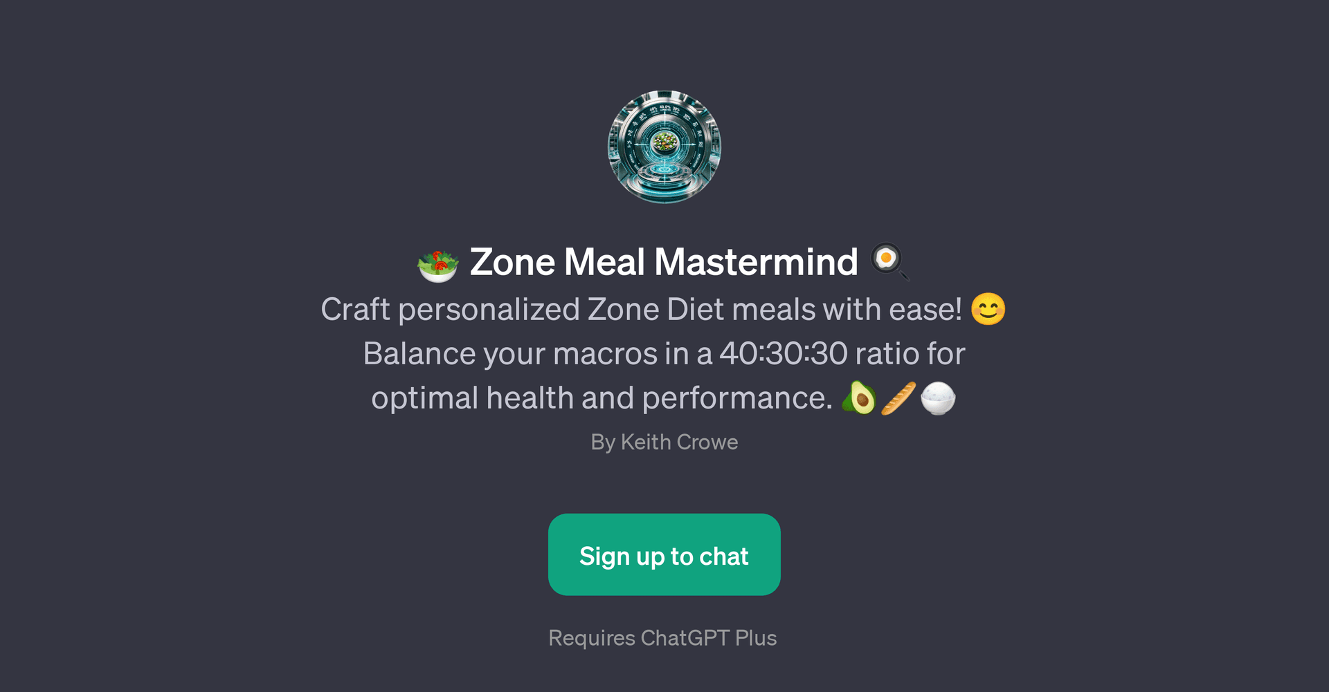 Zone Meal Mastermind